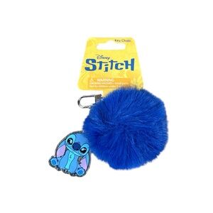 Disney Stitch Blue Plush Keychain